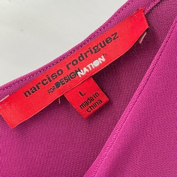 Narciso Rodriguez for Design Nation Womens Shift Dress Stretch Size Large Pink - Picture 8 of 13
